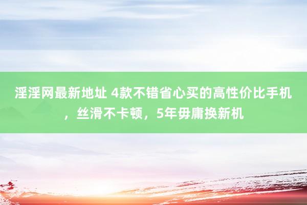 淫淫网最新地址 4款不错省心买的高性价比手机，丝滑不卡顿，5年毋庸换新机