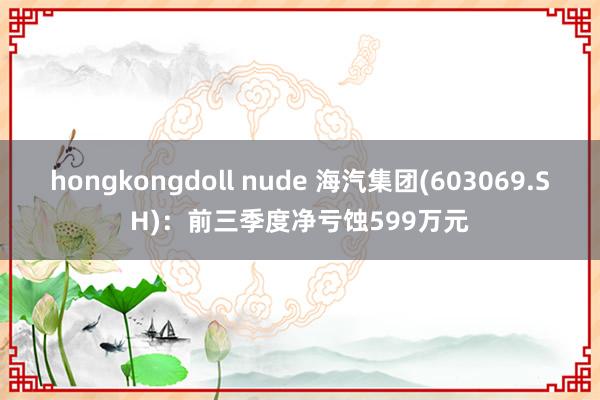 hongkongdoll nude 海汽集团(603069.SH)：前三季度净亏蚀599万元