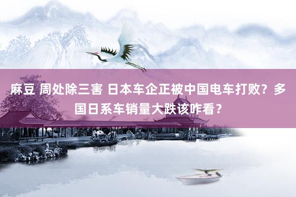 麻豆 周处除三害 日本车企正被中国电车打败？多国日系车销量大跌该咋看？