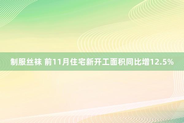 制服丝袜 前11月住宅新开工面积同比增12.5%