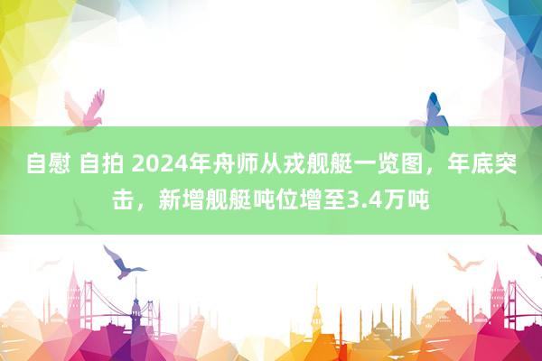 自慰 自拍 2024年舟师从戎舰艇一览图，年底突击，新增舰艇吨位增至3.4万吨