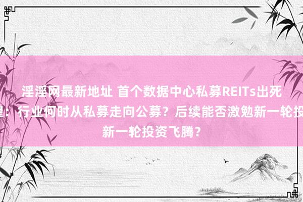 淫淫网最新地址 首个数据中心私募REITs出死后的野望：行业何时从私募走向公募？后续能否激勉新一轮投资飞腾？